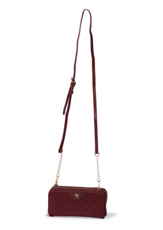 Thumbnail 3: ADRIENNE VITTADINI Dual Zippered Crossbody Wallet 