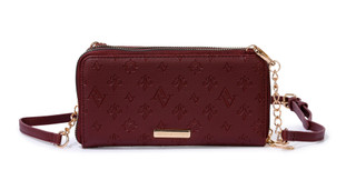 Thumbnail 1: ADRIENNE VITTADINI Dual Zippered Crossbody Wallet 