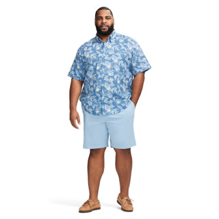 Thumbnail 4: IZOD Men's Big & Tall Dockside Short Sleeve Chambray 