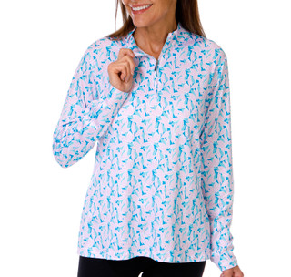 Thumbnail 1: COURT HALEY Women's Long Sleeve 1/4 Zip Performance Top 