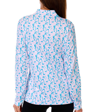 Thumbnail 3: COURT HALEY Women's Long Sleeve 1/4 Zip Performance Top 
