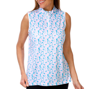 Thumbnail 1: COURT HALEY Women's Sleeveless 1/4 Zip Performance Top 