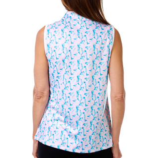 Thumbnail 3: COURT HALEY Women's Sleeveless 1/4 Zip Performance Top 