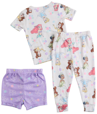 Thumbnail 2: Disney Princess Toddler Girls 3 Pc Princess Pajama Set 