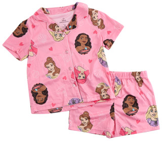 Thumbnail 1: Disney Princess Toddler Girls 2 Pc Princess Pajama Shorts Set 