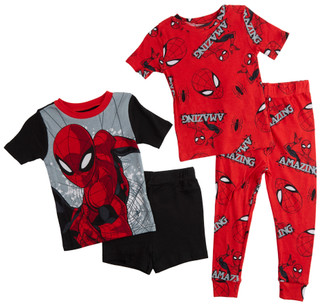 Thumbnail 1: Marvel Little Boys 4 Pc Spider-Man Pajama Set 