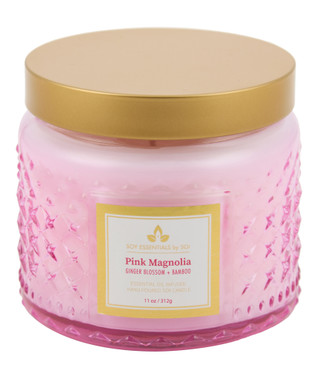 Thumbnail 1: SOY ESSENTIALS 11 oz Pink Magnolia Candle 