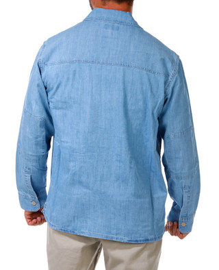 Thumbnail 2: Wrangler Men's Denim Utility Shirt 