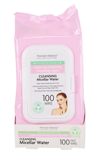Thumbnail 1: Precision Beauty 100 Ct Cleaning Micellar Water Wipes 