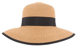 Thumbnail 2: LUCIANA Women's Black Band Face Framer Sun Hat 