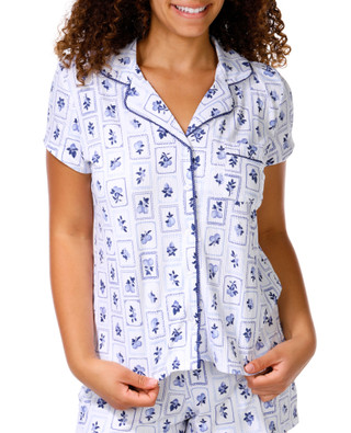 Thumbnail 3: Laura Ashley Women's 2 Pc Pajama Shorts Set 