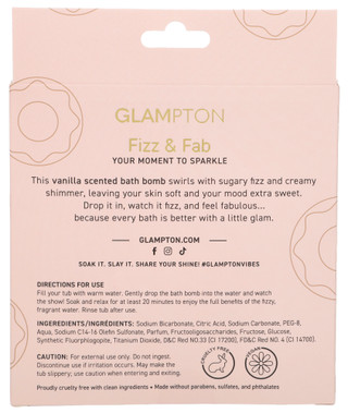 Thumbnail 2: Glampton 5.3 oz Donut Fizz & Fab Bath Bomb 