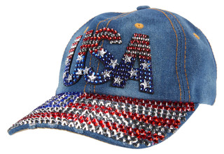 Thumbnail 1: La Valentina Studded Americana Baseball Cap 