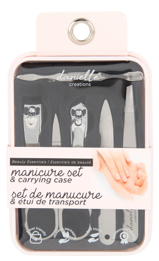 Thumbnail 1: DANIELLE CREATIONS 7 Pc Manicure Set & Carry Case  