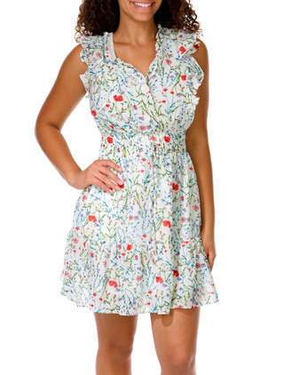 Thumbnail 3: MELLODAY Women's Sleeveless Ruffle Neck Top 