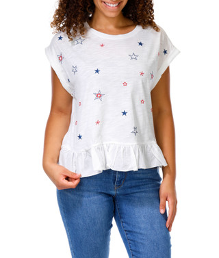 Thumbnail 2: Farmer's Market Women's Short Sleeve Babydoll Top 