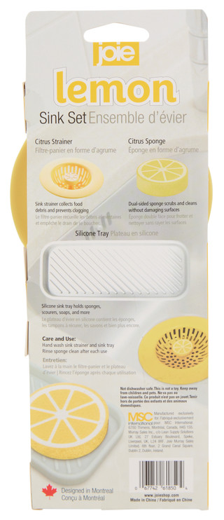 Thumbnail 2: Joie 3 Pk Lemon Sink Set  