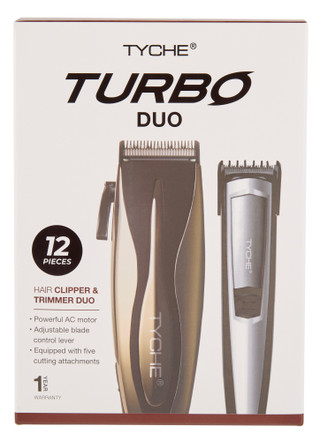 Thumbnail 1: Tyche Men's 2 Pc Turbo Hair Clipper & Trimmer Set 