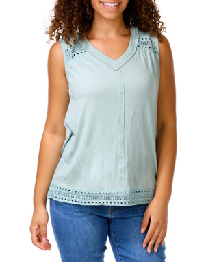 Thumbnail 1: Anneliese Women's Sleeveless Western Crochet Top 