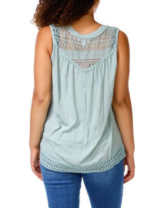 Thumbnail 2: Anneliese Women's Sleeveless Western Crochet Top 