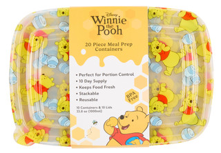 Thumbnail 1: Disney 20 Pk Winnie The Pooh Meal Prep Containers  