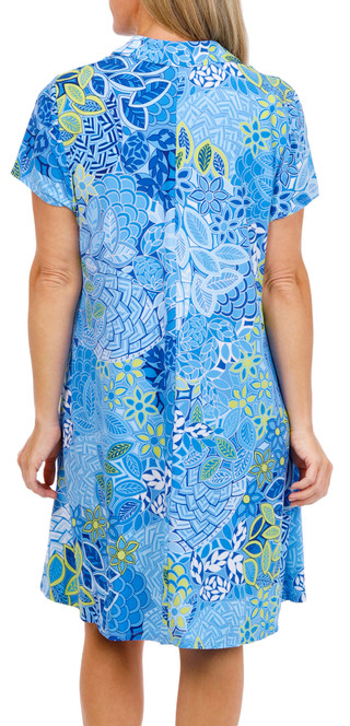 Thumbnail 2: MSK Women's Short Sleeve Half Zip Dress 