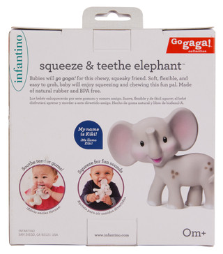 Thumbnail 2: Infantino Baby Squeeze & Teethe Elephant 