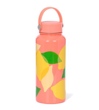 Thumbnail 2: KATE SPADE 33 oz Stainless Steel Lemon Toss Water Bottle 