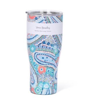 Thumbnail 1: Vera Bradley 32 oz Stainless Steel Citrus Paisley Tumbler 