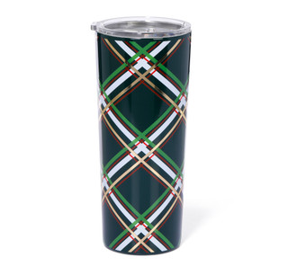 Thumbnail 5: KATE SPADE 24 oz Stainless Steel Spruce Plaid Tumbler 