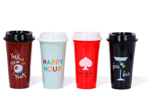 Thumbnail 1: KATE SPADE 4 Pk Happy Hour Reusable Travel Cup Set 