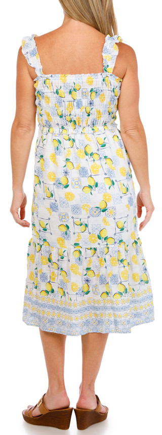 Thumbnail 3: Chenault Women's Sleeveless Smocked Border Dress 