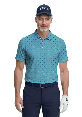 Thumbnail 1: Izod Golf Men's Printed Golf Polo  