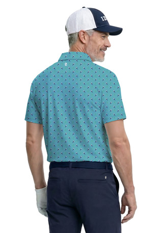 Thumbnail 3: Izod Golf Men's Printed Golf Polo  