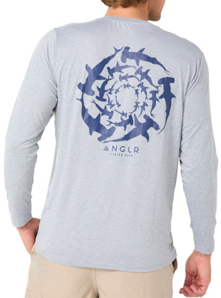 Thumbnail 2: Anglr Men's Outdoor Hammerhead Shark Shirt 