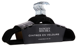 Thumbnail 2: BADGLEY MISCHKA 25 Pk Velvet Hangers Set 