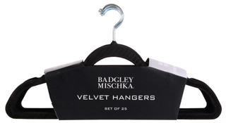 Thumbnail 1: BADGLEY MISCHKA 25 Pk Velvet Hangers Set 