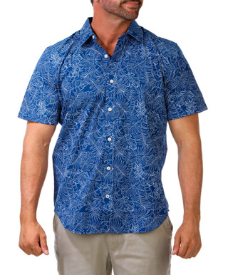 Thumbnail 1: Nautica Men's Tropical Print Button Down Shirt 