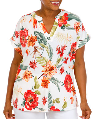 Thumbnail 1: Fifty Street Women's Plus V-Neckline Top 