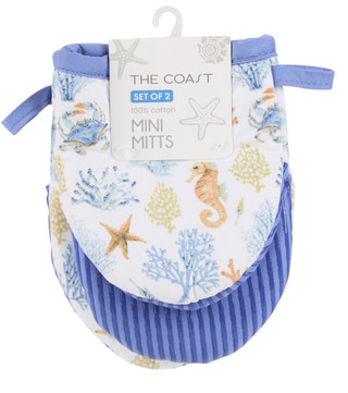 Thumbnail 1: The Coast 2 Pk Sea Horse Mini Oven Mitts 