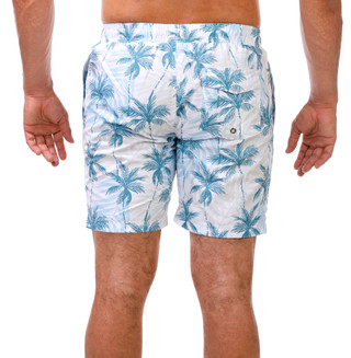 Thumbnail 2: Distortion Men's Palm Tree Volley Shorts 