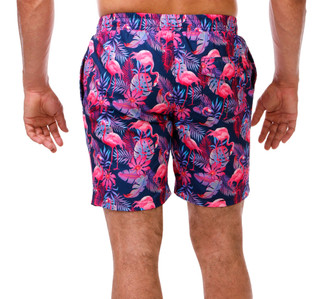 Thumbnail 2: Distortion Men's Flamingo Palms Volley Shorts 