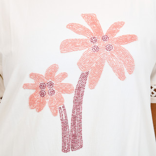 Thumbnail 3: Kiss & Fly Women's Plus Beaded Sequin Coastal Top 