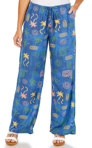 Thumbnail 1: Cali 1850 Juniors Linen Beach Pants 