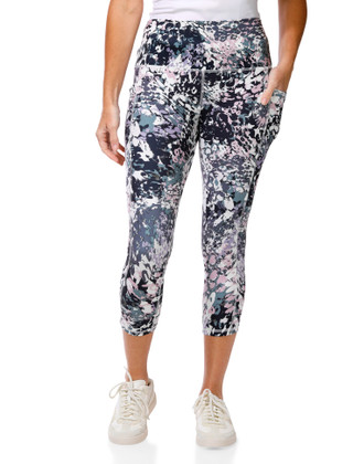 Thumbnail 1: RBX Women's Print Capri Leggings  
