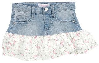 Thumbnail 1: Squeeze Little Girls Denim Ruffle Skort 