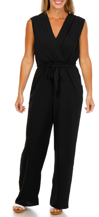 Thumbnail 1: Luxology Women's Sleeveless Wrap Jumpsuit 