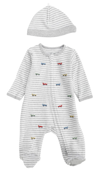 Thumbnail 2: Little Me Baby Boys 2 Pc Footed Sleeper Set 