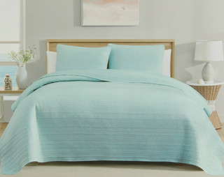 Thumbnail 1: Caribbean Joe Stonewashed Cotton Quilt Set 