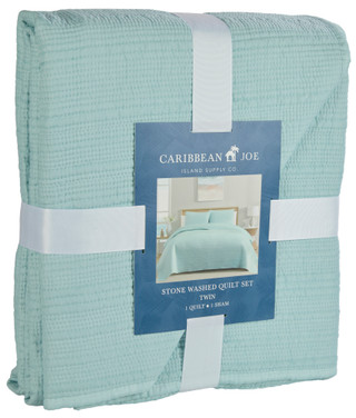 Thumbnail 3: Caribbean Joe Stonewashed Cotton Quilt Set 